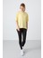 Sarı Penye Modal Yumuşak Tuşeli Oversize Fit Basic Kadın T-Shirt- 97285 2