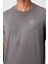 Koyu Gri O Yaka Standart Kalıp Logo Desenli Aktif Spor Erkek T-Shirt - 88255 3