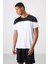 Beyaz Polyester Nefes Alan Dokulu İnce Esnek Standart Fit Erkek Performans T-Shirt - 88386 4