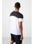 Beyaz Polyester Nefes Alan Dokulu İnce Esnek Standart Fit Erkek Performans T-Shirt - 88386 5