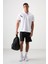 Beyaz Polyester Nefes Alan Dokulu İnce Esnek Standart Fit Polo Yaka Erkek Performans T-Shirt - 88402 4