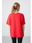 Fiesta Penye Modal Yumuşak Tuşeli Oversize Fit Basic Kadın T-Shirt- 97285 6