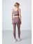 Gül Kurusu Polyester Esnek Standart Fit Performans Kadın Tayt Takım - 95334 8