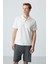 Tommy Life Ekru Basic Göğüs Logolu Standart Kalıp Triko Polo Yaka Erkek T-Shirt - 87768 1