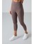 Kahverengi Yüksek Bel Slim Fit Dar Paça Kadın Kapri Tayt - 93097 2