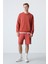 Kiremit Basic O Yaka Rahat Form Erkek Sweatshirt - 88053 2