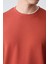Kiremit Basic O Yaka Rahat Form Erkek Sweatshirt - 88053 3