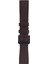 LW38-43 20 mm Hakiki Deri Düz Kahve Kordon Siyah Toka 1