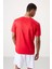 Kırmızı Polyester Nefes Alan Jakarlı İnce Esnek Standart Fit Erkek Performans T-Shirt - 88398 5