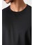 Siyah Polyester Nefes Alan Dokulu İnce Esnek Standart Fit Erkek Performans T-Shirt - 88383 3