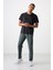 Siyah Polyester Nefes Alan Dokulu İnce Esnek Standart Fit Erkek Performans T-Shirt - 88385 3