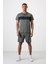 Haki Polyester Nefes Alan Jakarlı İnce Esnek Standart Fit Erkek Performans T-Shirt - 88398 2