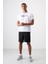 Beyaz Polyester Nefes Alan Dokulu İnce Esnek Standart Fit Erkek Performans T-Shirt - 88385 2