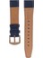 LW38-43 20 mm Hakiki Deri Düz Lacivert Kordon Gold Toka 3
