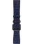 LW38-43 20 mm Hakiki Deri Kroko Lacivert Kordon Siyah Toka 1