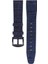 LW38-43 20 mm Hakiki Deri Kroko Lacivert Kordon Siyah Toka 2