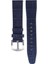 LW38-43 20 mm Hakiki Deri Kroko Lacivert Kordon Silver Toka 2