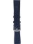 LW38-43 20 mm Hakiki Deri Floter Lacivert Kordon Silver Toka 1
