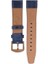 LW38-43 20 mm Hakiki Deri Spor Lacivert Kordon Gold Toka 3