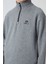 Gri Melanj Kalın Yumuşak Dokulu Standart Fit Nakışlı Polar Erkek Çocuk Sweatshirt - 11221 3