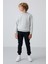 Taş Pamuklu Kalın İçi Tüylü Yumuşak Dokulu Standart Fit Nakışlı Erkek Çocuk Sweatshirt - 11232 2