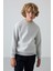 Taş Pamuklu Kalın İçi Tüylü Yumuşak Dokulu Standart Fit Nakışlı Erkek Çocuk Sweatshirt - 11232 4