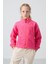 Tommy Life Şeker Pembe Kalın Yumuşak Dokulu Standart Fit Nakışlı Polar Kız Çocuk Sweatshirt - 75157 1