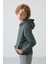 Haki Pamuklu Kalın İçi Tüylü Yumuşak Dokulu Standart Fit Baskılı Erkek Çocuk Sweatshirt - 11215 4
