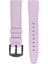 LW38-43 20 mm Hakiki Deri Düz Pembe Kordon Siyah Toka 2