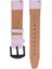 LW38-43 20 mm Hakiki Deri Düz Pembe Kordon Siyah Toka 3
