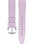 LW38-43 20 mm Hakiki Deri Düz Pembe Kordon Silver Toka 2