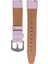 LW38-43 20 mm Hakiki Deri Düz Pembe Kordon Silver Toka 3