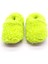 Neon Yeşil Peluş Pamuklu Kaydırmaz Bebek Patik 4