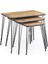 Smart Mdf Modern Tarz Dikdörtgen 3'lü Zigon Sehpa 1