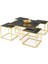 Kares 4 Zigonlu Orta Sehpa Metal Gold 90X90X47CM 1