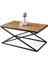 Çapraz Metal Dikdörtgen Orta Sehpa 100X60CM 1