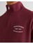 Erkek Bordo Regular Fit Yarım Fermuarlı Logolu Sweatshirt 2015071.638 5