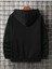 Erkek Siyah Üçgen Baskılı Sweatshirt 2