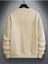 Erkek Bej Renk Paris Yazılı Kapüşonlu Sweatshirt Uzun Kol Konforlu Kullanım 2