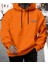 Erkek Turuncu Oversize Cellorheart Baskılı Sweatshirt 1