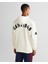 Erkek Krem Relaxed Fit Kapüşonlu Logolu Sweatshirt 2524339T.130 2