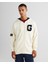 Erkek Krem Relaxed Fit Kapüşonlu Logolu Sweatshirt 2524339T.130 4