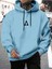 Erkek Bebe Mavi Üçgen Baskılı Sweatshirt 1