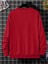 Erkek Kırmızı Boston Baskılı Oversize Sweatshirt 2