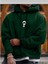 Erkek Yeşil Minimal Naruto Baskılı Oversize Sweatshirt 1