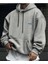 Erkek Gri Oversize Cellorheart Baskılı Sweatshirt 1