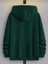 Erkek Yeşil Oversize Kapüşonlu Dikey Baskılı Sweatshirt 2