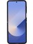 Samsung Galaxy Z Flip6 Uyumlu Deri Arka Kapak Parlak Siyah 5