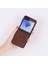 Samsung Galaxy Z Flip6 Uyumlu Deri Arka Kapak Antik Kahve 2