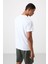 Tommy Life Beyaz Polyester Nefes Alan Dokulu Ince Esnek Standart Fit Erkek Performans T-Shirt - 88390 5